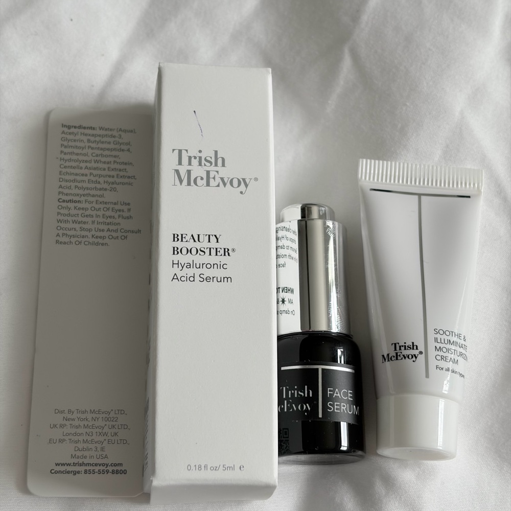 Trish McEvoy Beauty Booster Hyaluronic Acid  Face Serum and Mosturizing Cream